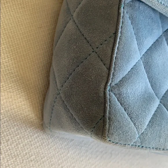 CHANEL Blue Mini Bag with Gold Accents - Picture 5 of 10